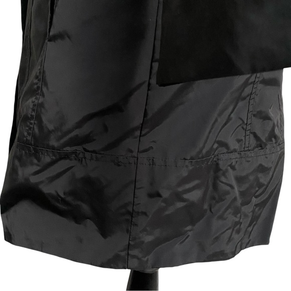 Cole Haan Signature Back Bow Packable Hooded Raincoat – Black XS - Picture 12 of 16